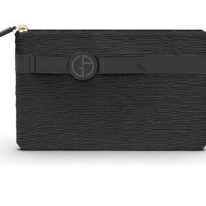 Giorgio Armani Textured Black Cosmetic Case
